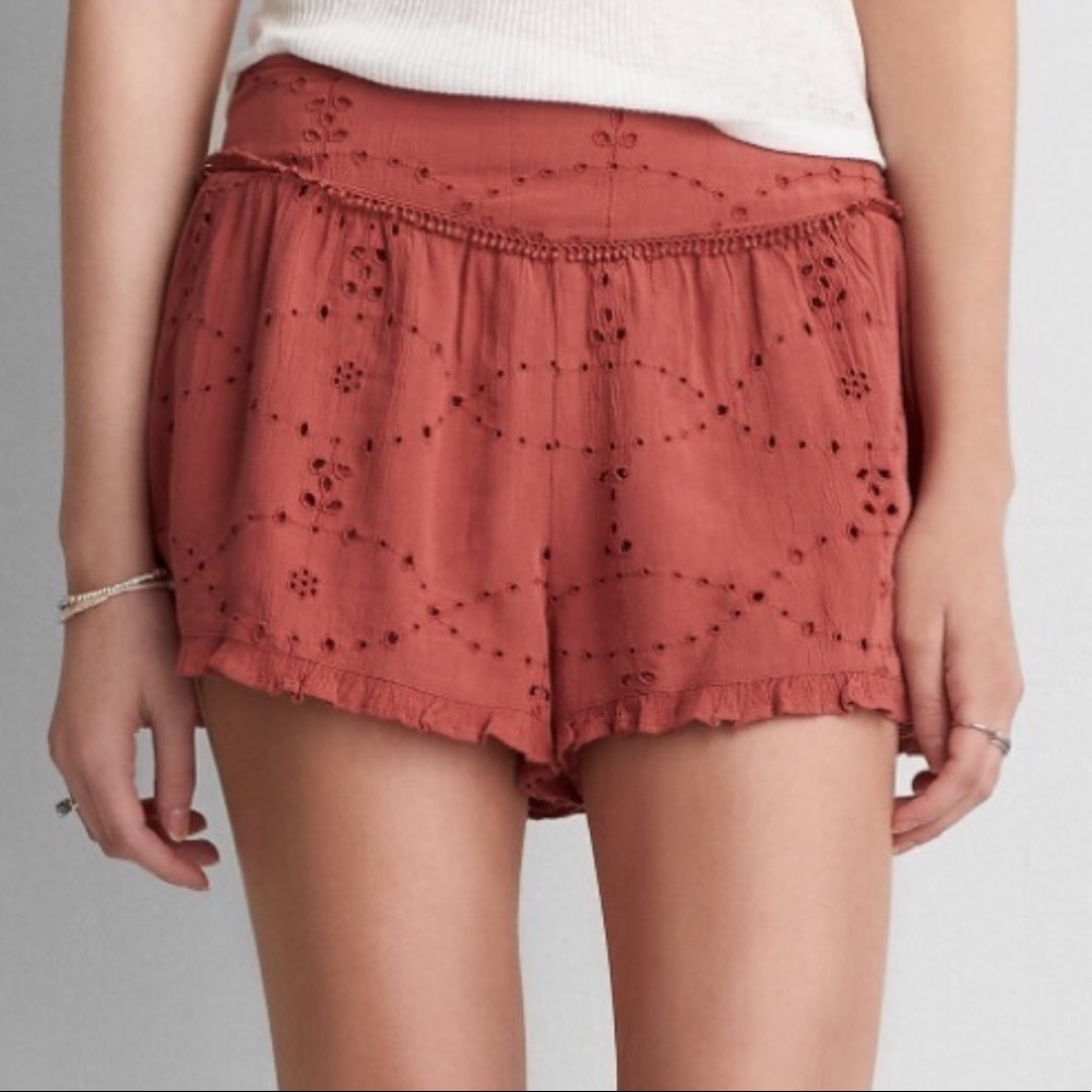 American Eagle Eyelet Shorts